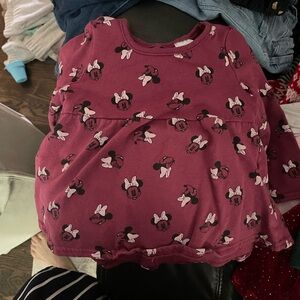 Disney Burgundy Minnie Mouse Dress